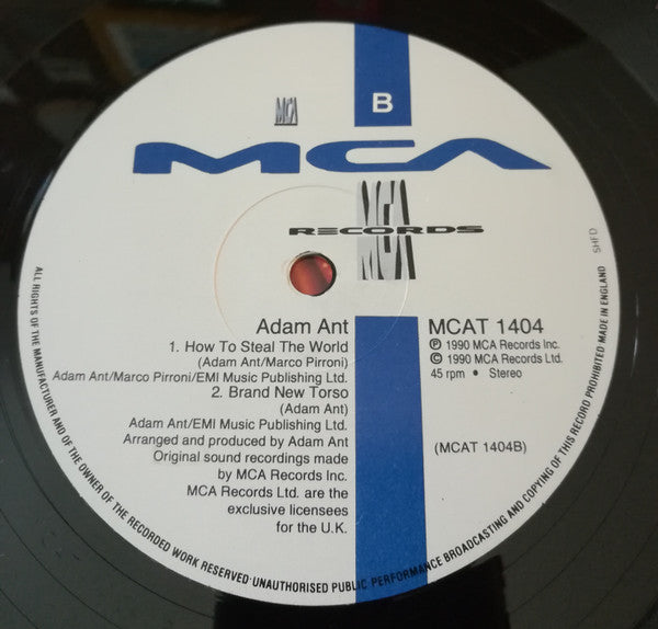 Adam Ant : Can't Set Rules About Love (12")