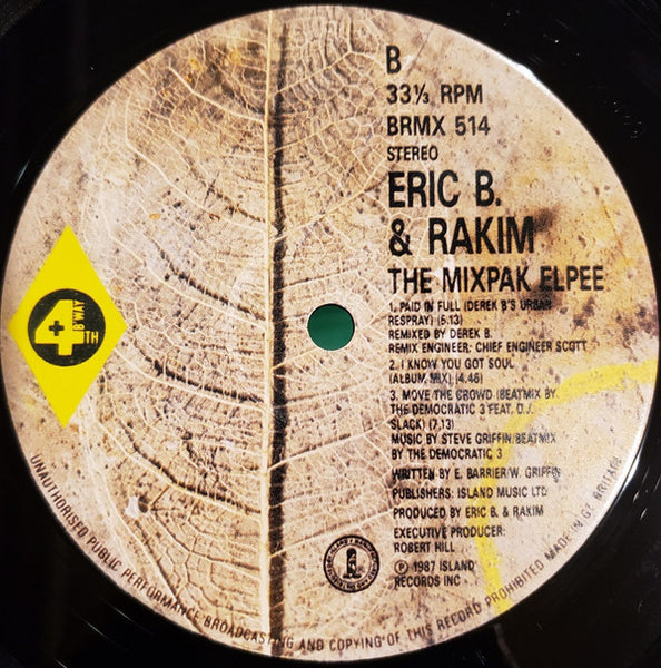 Eric B. & Rakim : The Mixpak Elpee (LP, Comp)