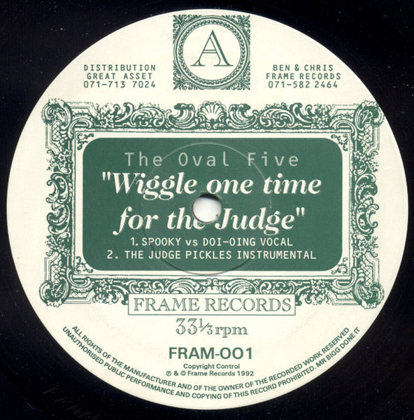 The Oval Five : Wiggle One Time For The Judge (12")