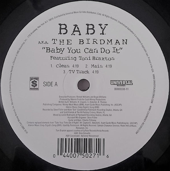 Baby (2) A.K.A. Birdman (2) : Baby You Can Do It (12")