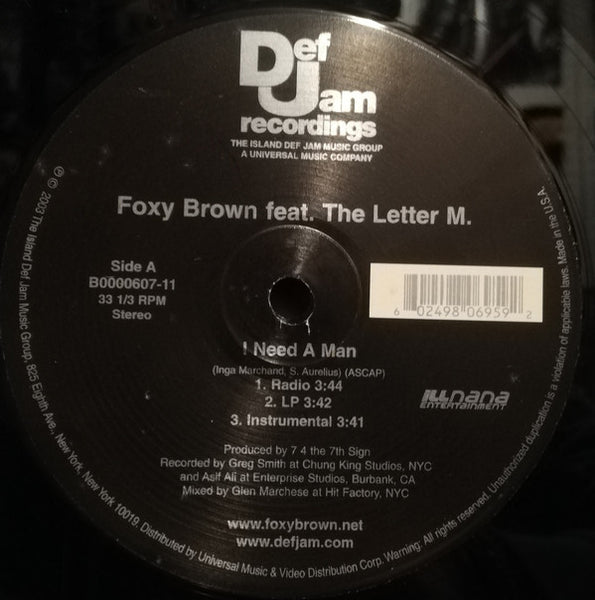 Foxy Brown : I Need A Man (12")