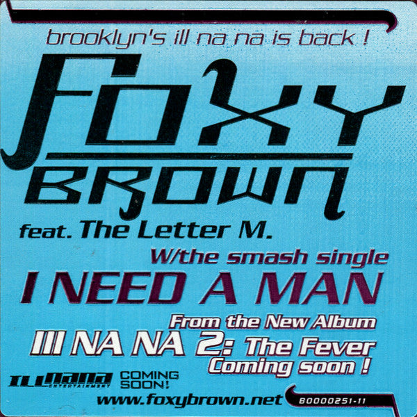 Foxy Brown Feat. The Letter M. : I Need A Man (12")
