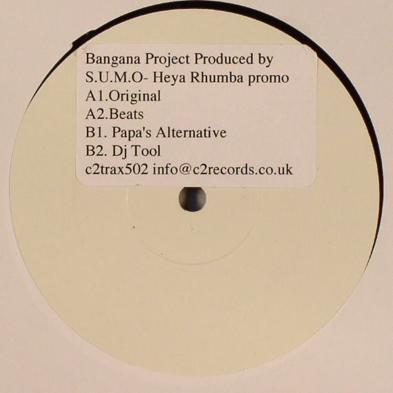 Bangana : Heya Rhumba (12", Promo, W/Lbl)