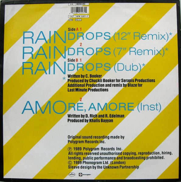 Kool And The Gang* : Raindrops (The Blaze Re Mix) (12", Single)