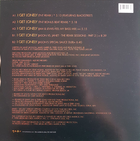 Janet* : I Get Lonely (12")