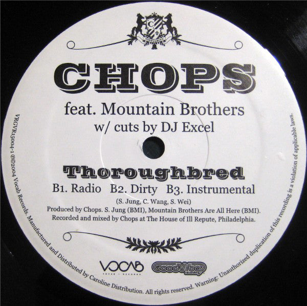 Chops : Niggarachi / Thoroughbred (12")