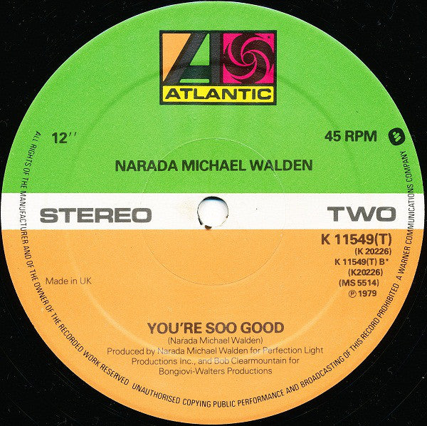 Narada Michael Walden : I Don't Want Nobody Else (To Dance With You) (12")