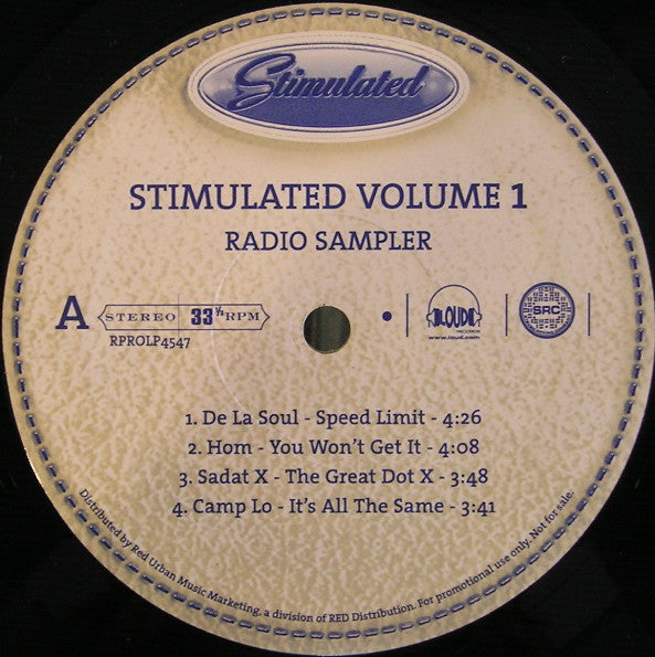 Various : Stimulated Vol. 1 - Radio Sampler (12", Promo, Smplr)