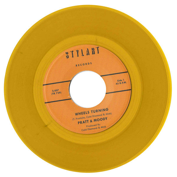 Pratt & Moody : Wheels Turning (7", Single, Ltd, Yel)