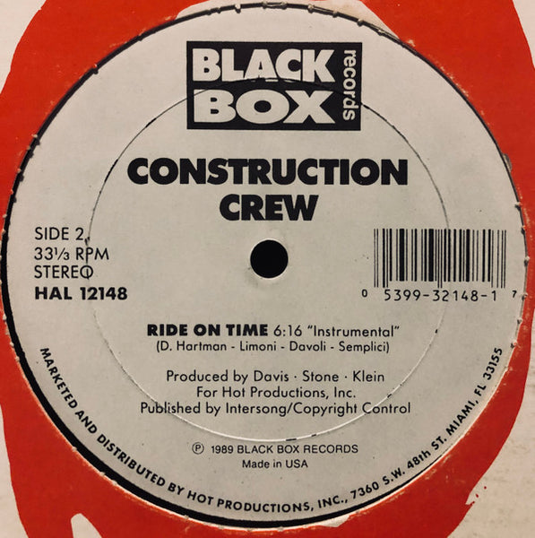 Construction Crew (2) : Ride On Time (12")