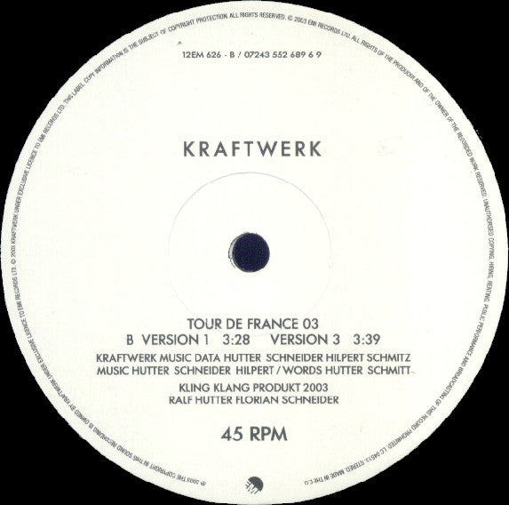 Kraftwerk : Tour De France 2003 (12", Single)