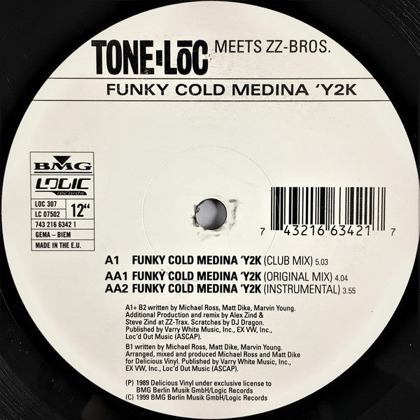 Tone Loc Meets ZZ-Bros. : Funky Cold Medina 'Y2K (12")