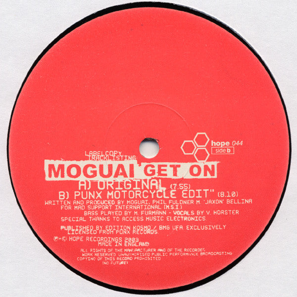 Moguai : Get On (12")