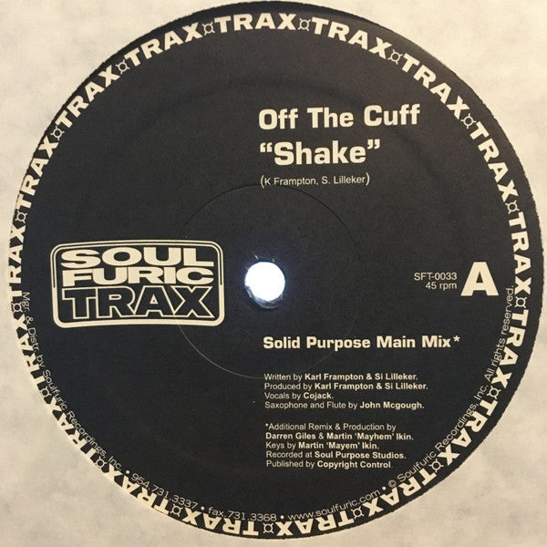 Off The Cuff : Shake (12")