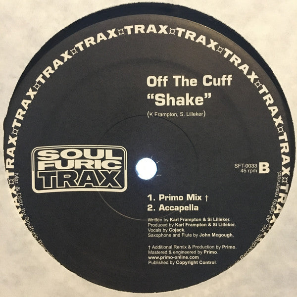 Off The Cuff : Shake (12")