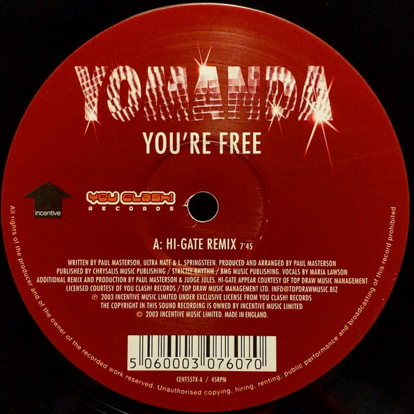 Yomanda : You're Free (12")