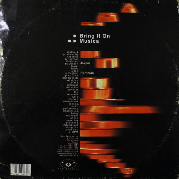 Ant Miles & Red One : Bring It On / Musica (12")