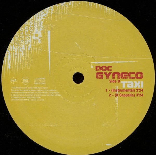 Doc Gynéco : Taxi (12", Promo)