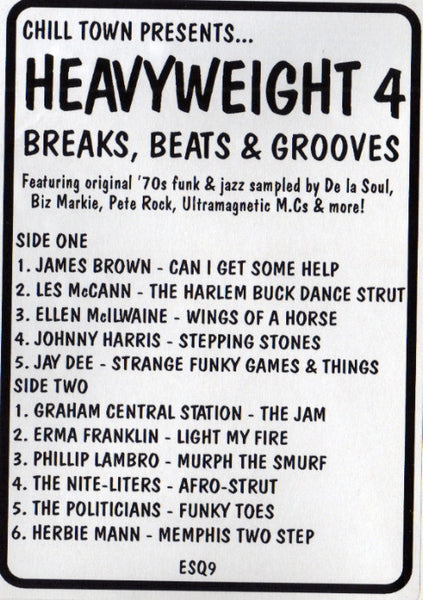 Various : Chill Town Presents... Heavyweight 4, Breaks, Beats & Grooves (LP, Comp, Unofficial, Sti)