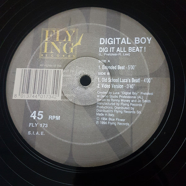 Digital Boy : Dig It All Beat (12")