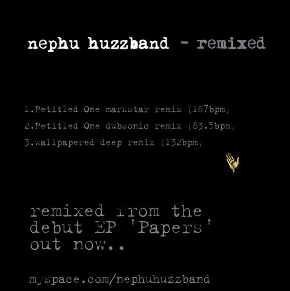 Nephu Huzzband : Nephu Huzzband - Remixed (12", Promo, dou)
