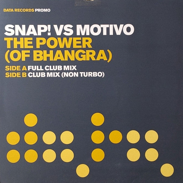 Snap! Vs Motivo : The Power (Of Bhangra) (12", Promo)