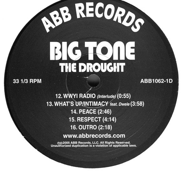 Big Tone (2) : The Drought (2xLP, Album)