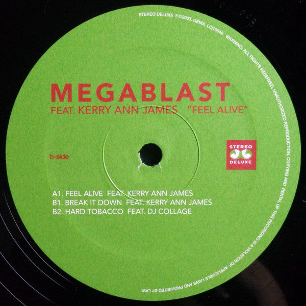 Megablast : Feel Alive (12")