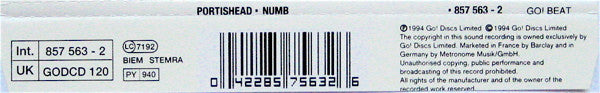 Portishead : Numb (CD, Single)