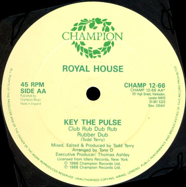 Royal House : Party People / Key The Pulse (12")