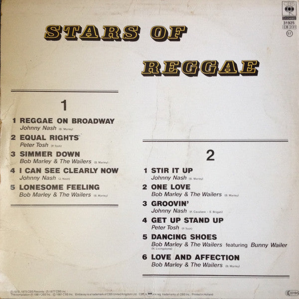 Various : Stars Of Reggae (LP, Comp)