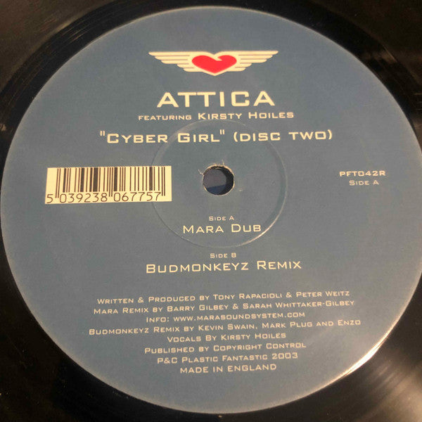 Attica Featuring Kirsty Hoiles : Cyber Girl (Disc Two) (12")