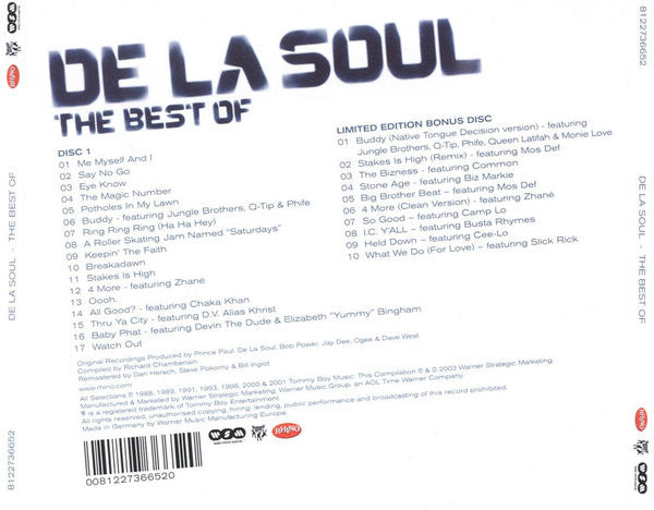 De La Soul : The Best Of (2xCD, Comp, Ltd, Car)