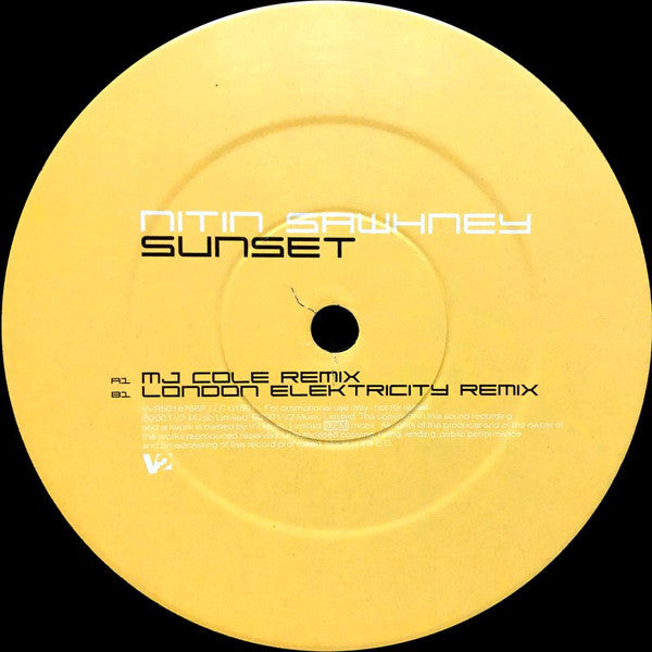 Nitin Sawhney : Sunset (2x12", Promo)
