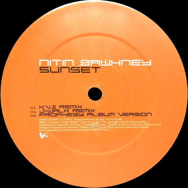 Nitin Sawhney : Sunset (2x12", Promo)