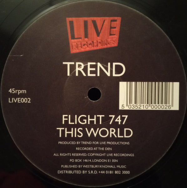 Trend : Flight 747 / This World (12")