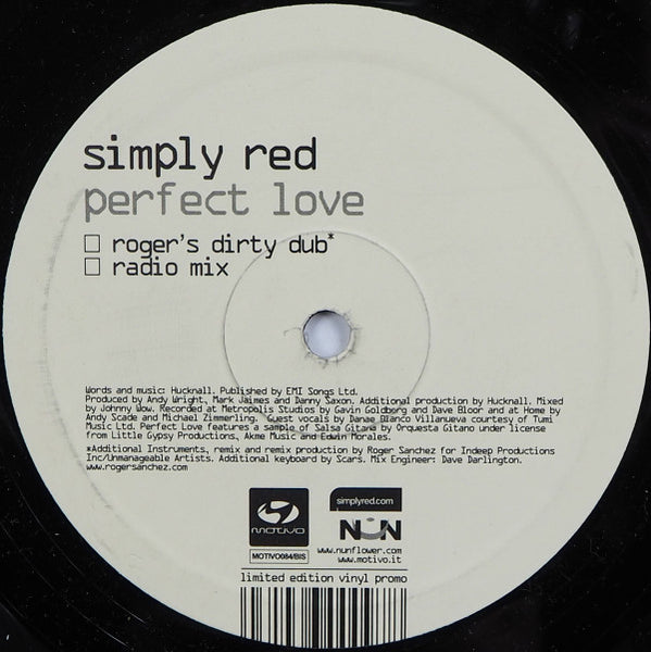 Simply Red : Perfect Love (12", Ltd, Promo)