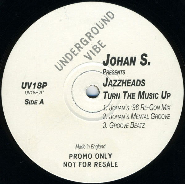 Johan S. Presents Jazzheads : Turn The Music Up (2x12", Promo)