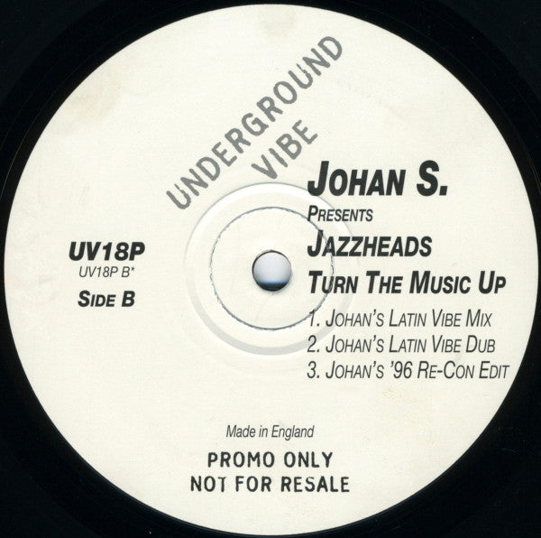 Johan S. Presents Jazzheads : Turn The Music Up (2x12", Promo)
