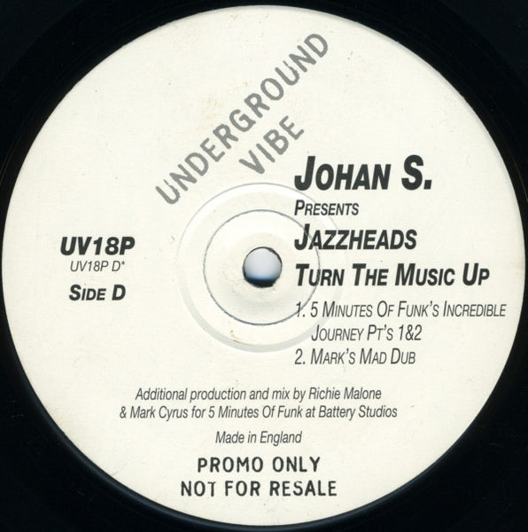 Johan S. Presents Jazzheads : Turn The Music Up (2x12", Promo)