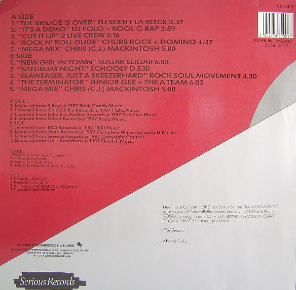 Various : Hip Hop 2 (LP, Comp, P/Mixed)