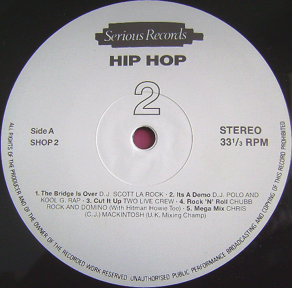 Various : Hip Hop 2 (LP, Comp, P/Mixed)
