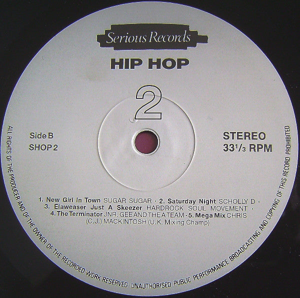 Various : Hip Hop 2 (LP, Comp, P/Mixed)