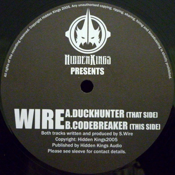 Samuel Wire : Duckhunter / Codebreaker (12")
