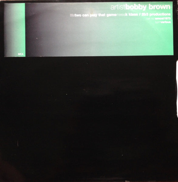 Bobby Brown : Two Can Play That Game (12", Promo)