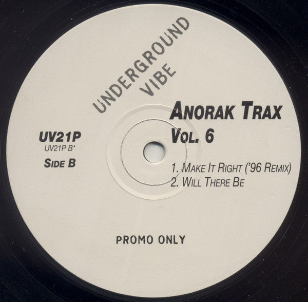 Anorak Trax : Vol. 6 (2x12", Promo)