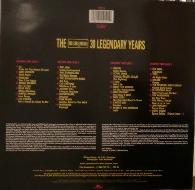 Various : The Marquee - 30 Legendary Years (2xLP, Comp)