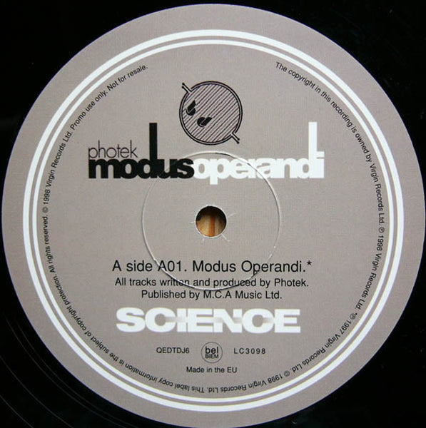 Photek : Modus Operandi (12", Promo)