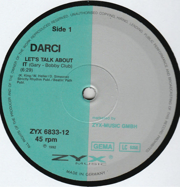 Darci : Let's Talk About It (12")