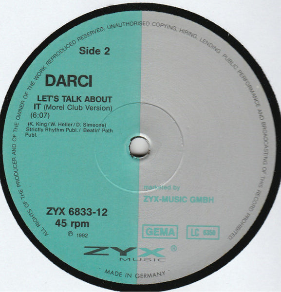 Darci : Let's Talk About It (12")